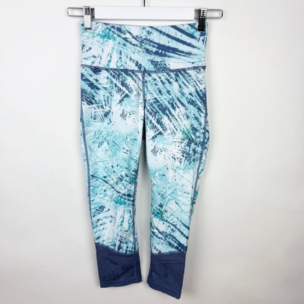 FILA Women Athletic Sport Capri Leggings Tie Dye Size XS